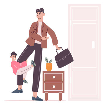 Annoying kid. Child problem in parenting color concept