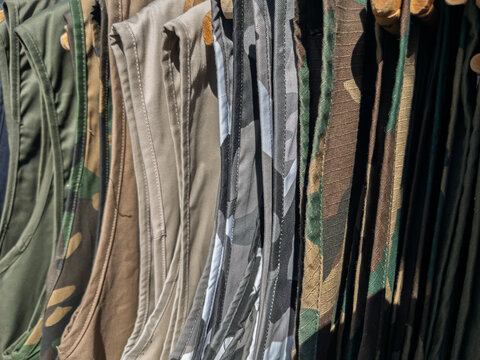 Tactical Military Pants in Various Camouflage Patterns