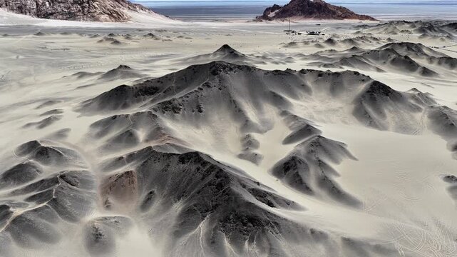 Barren Desert Ridgelines at Lenghu, Qaidam Basin, Qinghai