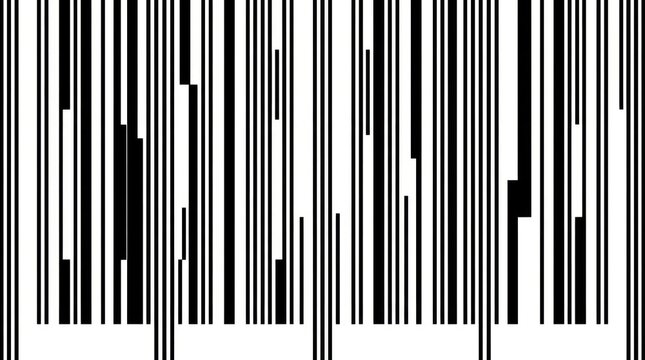Abstract Barcode Pattern with Missing Data