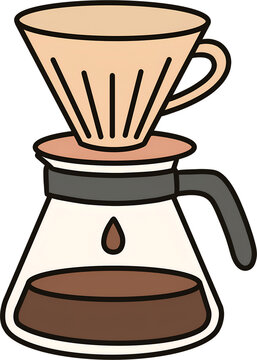 Pour over drip coffee maker, coffee dripper with pot