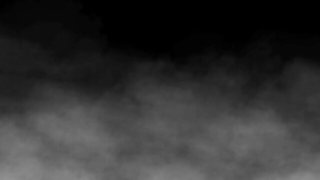 White Smoke and Fog Moving Isolated Animation AlphChannel animation,Halloween and Dark Cloudy Mist Dramatic Videos Overlay Motion design element