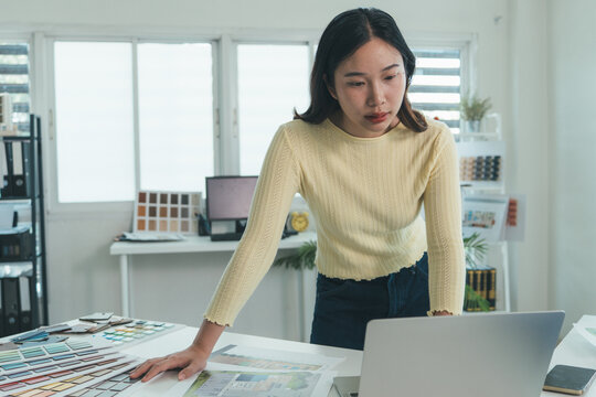 Architect could develop a concept for the design house in modern office.