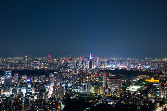 東京都の街並み夜景 都市夜景
