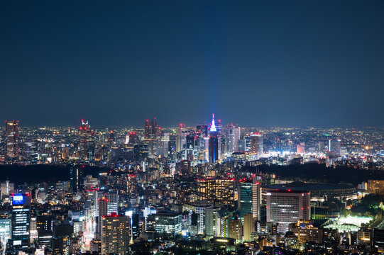 東京都の街並み夜景 都市夜景