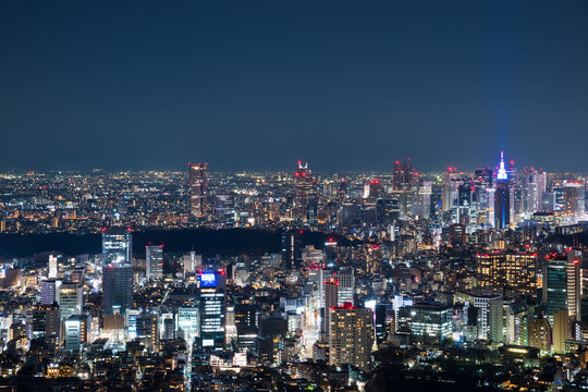 東京都の街並み夜景 都市夜景