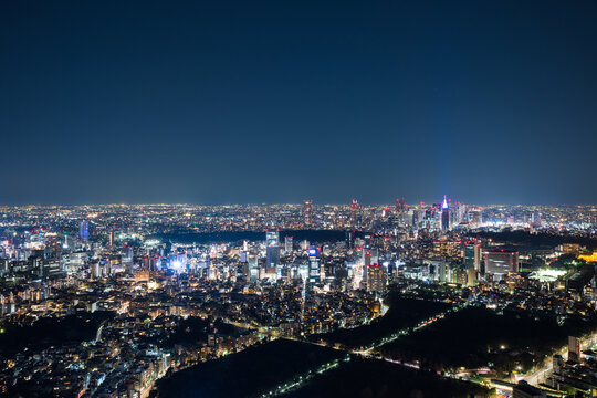 東京都の街並み夜景 都市夜景