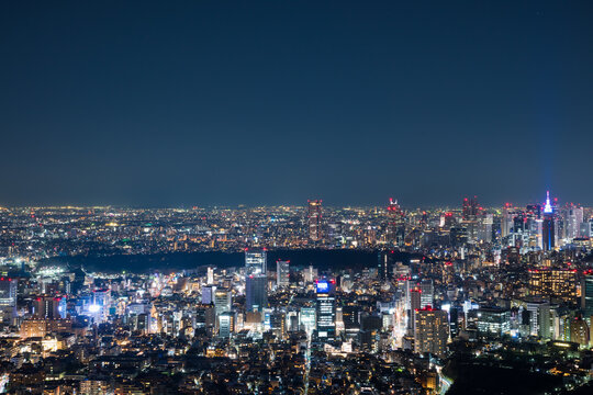 東京都の街並み夜景 都市夜景