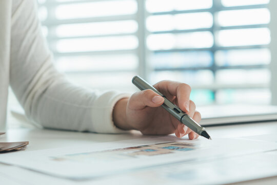 Architect could develop a concept for the design house in modern office.