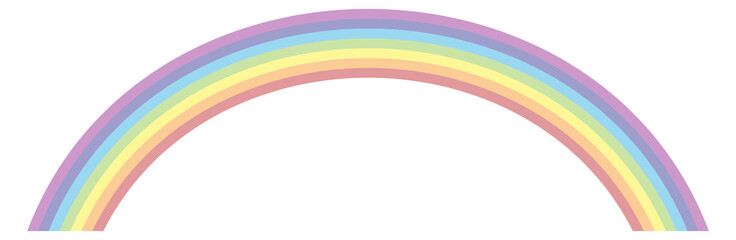 Obraz premium Colorful rainbow. Magic fairytale symbol. Happiness sign