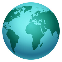 Green globe. Earth cartoon icon. Planet geography © vectortatu