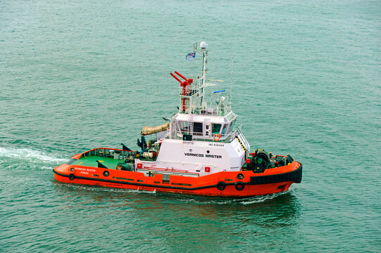 tug Boat  Pireaus Greece Harbor Port Athens Attica
