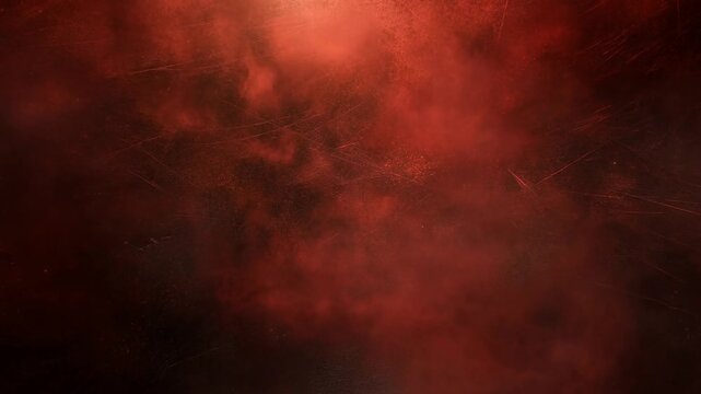 Red smoke swirls through a dark atmospheric field with glowing haze and drifting particles. Title sequences, film transitions, and event screen graphics.