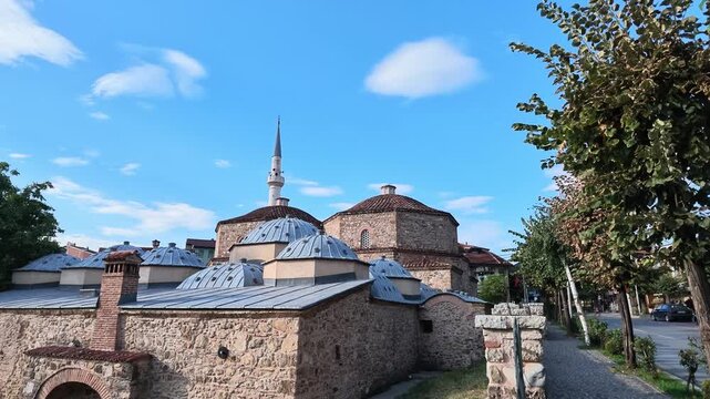 prizren old turkish gazi mehmed bath hammam at the evening video