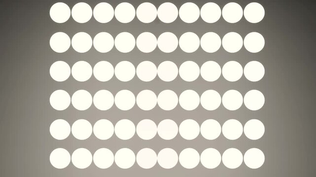 Neatly Rowed Ivory Orbs Filling an Entire Warm Gray Frame
