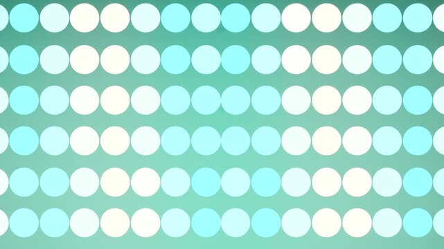 Two-Tone Glossy Circles Interlaced Across a Minty Teal Field