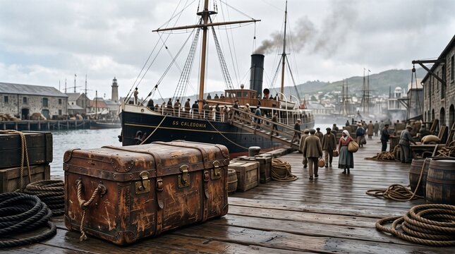 19th Century Port Arrival of Indentured Labourers