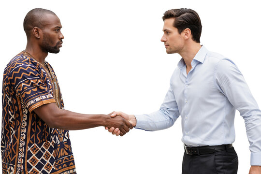 Diverse businessmen shaking hands to seal a professional partnership deal with handshake business partnership diversity cooperation agreement contract