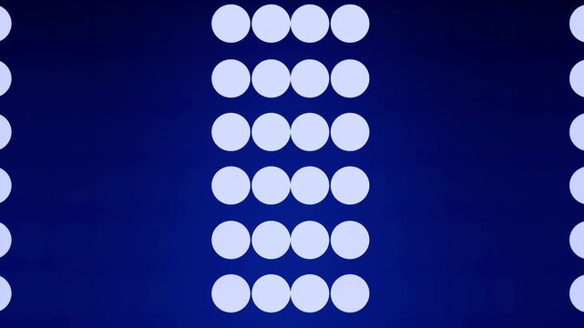 Central Light Column Dividing a Cobalt Blue Gradient Frame