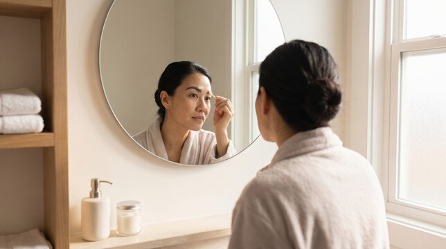 Home eyebrow tattoo aftercare routine with gentle ointment care
