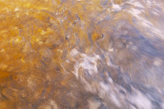 Sunlit ripples on Helgoland dune beach shoreline