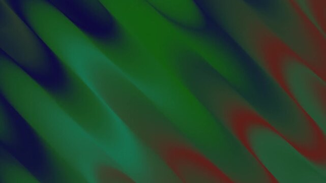 Abstract wavy gradient pattern with flowing dark green, blue, and red hues creating a smooth, blurred, and dynamic visual effect.