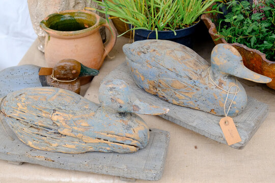 Antique duck decoys