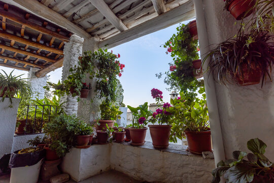 Picturesque spot in Capileira in the Alpujarras of Granada, Andalusia, Spain
