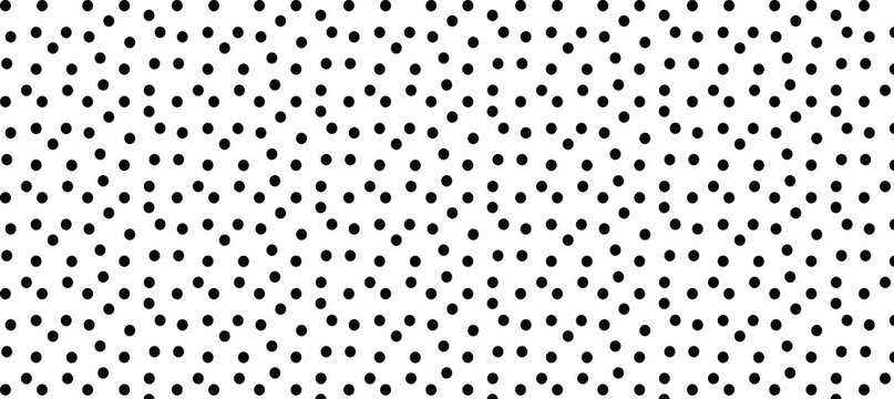 Dense black dotted pattern with random fuzzy circles on white background