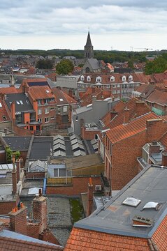 Blick &uuml;ber Tournai in Belgien