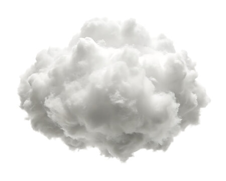 Large white cloud on black background fluffy cloud