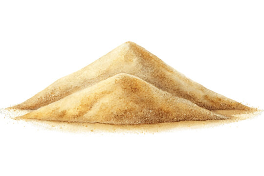 Pile of brown sugar on black background heap mound
