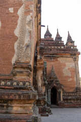 Plaster Carvings and Brickwork of Htilominlo Temple © Kaitlind