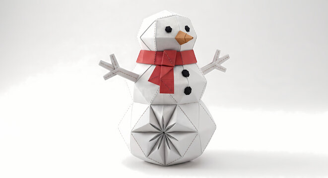 snowman isolated on white background