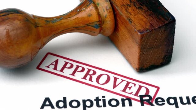 Adoption placement agreement stamp approved