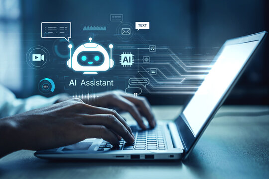 Futuristic AI assistant with autonomous agent capabilities, AI natural language understanding, and seamless business workflow AI integration. AI for modern productivity and tech solutions. Corpus