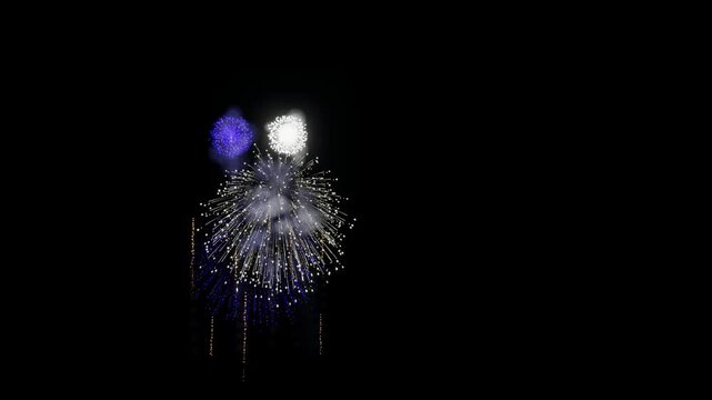 Heard Island and McDonald Islands Fireworks Right Copy Space
