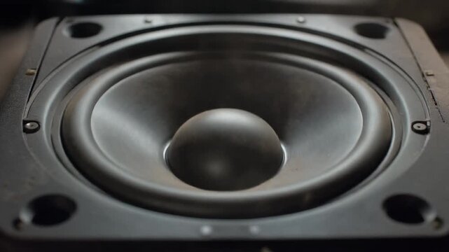 Dust dancing on a pumping subwoofer