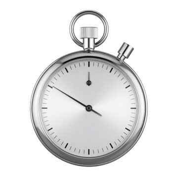 Stop watch timer metallic chrome equipment for measuring precise intervals in professional sports or business management efficiency&nbsp;&nbsp;
