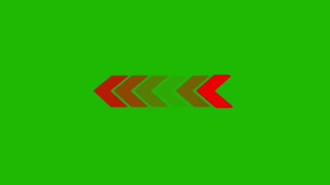 Arrow icon concept animation, arrows sign right to left animation concept, arrow loop animation left direction concept. colorful arrow icon concept.