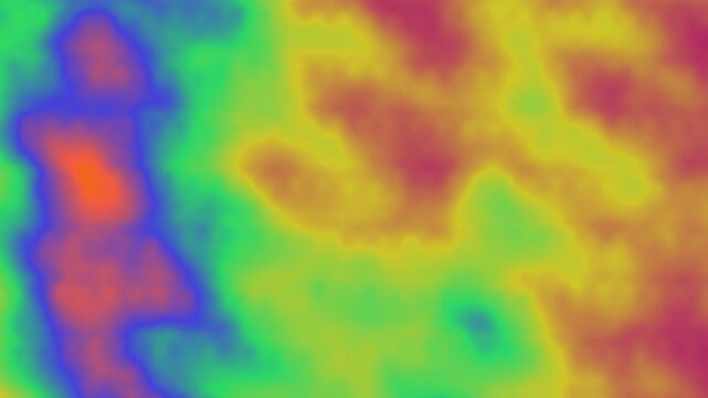 Abstract colorful thermal map texture with fluid neon patterns