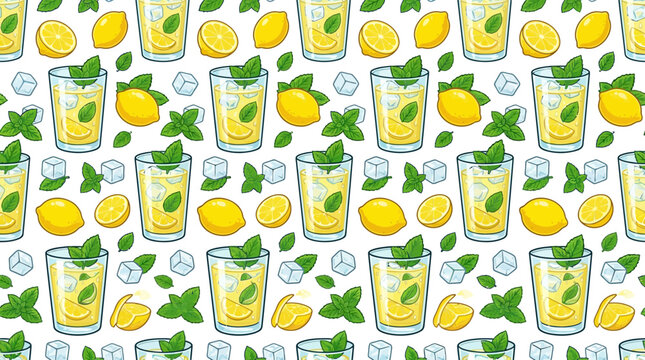Refreshing Lemonade Drink Pattern