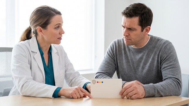 Pediatrics: Doctor counsels hesitant parent about MMR vaccination and measles prevention