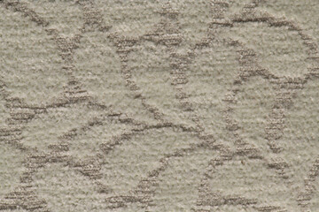 Beige Abstract Patterned Woven Fabric Texture Background Macro © homydesign