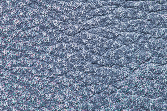 Blue Distressed Leather Texture Background Macro
