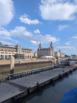 view of the port of Liverpool