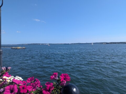 view of the sea from the sea