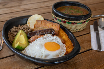 typical Colombian food, bandeja paisa © Daniel Escobar Photo
