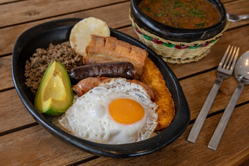 typical Colombian food, bandeja paisa © Daniel Escobar Photo