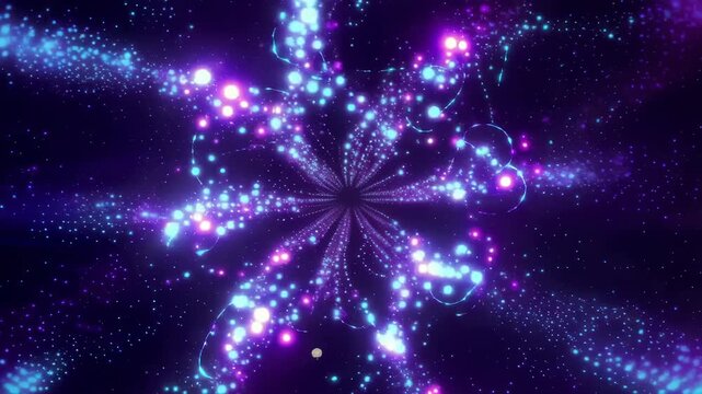 Abstract Pulsing Plasma Pattern with Cinematic Lighting